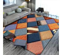 RUGMRZ Very+Large+Rug Soft Rugs Bedside Carpet Machine Washable Carpets For Living Room Modern Minimalist Geometric Abstract Anti Slip Decoration Home Decor Accessories blue160x230CM