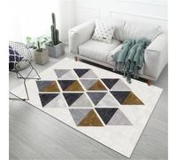 RUGMRZ Very Large Rugs Modern Minimalist Non-Slip Geometry Hall Runners Non Slip Grey Machine Washable For Living Room Outside 140X200CM