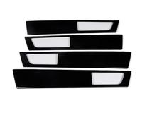 Rugnipw for Land for Rover for Discovery 4 RL4 2010-2016 ABS Black Wood Grain Door Inner Door Handle Panel Cover Trim Car Trim Interior(Glossy Black)