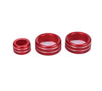 Rugnipw for Toyota GR for Supra for MK5 A90 2019-2022 Air Conditioner Volume Knob Ring Accessories Car Central Control Knob Trim Car Trim Interior(Red)