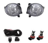 Rugnipw For VW For Jetta 6 For MK6 For Golf 6 Fog Light For Caddy For Touran For Tiguan Headlight Fog Lamp Cover Grill Car Fog Lights Fog Lamp(LED and Wires)