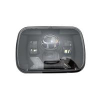 Rugnipw Front Headlight For Jeep For Wrangler YJ XJ MJ 1984-2001 Car LED Headlight 5x7 7X6 Square DRL Turn Signal Hi/Lo Headlamp(1*Black C)