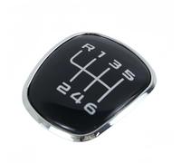 Rugnipw Gear Stick Knob Cap Cover for Skoda for Octavia A6 A7 A5 for Fabia 2 MK2 for Combi for Superb Black 5/6 Speed Number Cap Gear Shift Knob Top Emblem(6 Speed)