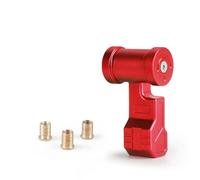 Rugnipw Gear Stick Knob Cap Cover M8 M10 M12 Aluminum Universal Gear Kit Shift Knob Car Modified Joystick Head Styling(Red Short)