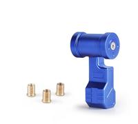 Rugnipw Gear Stick Knob Cap Cover M8 M10 M12 Aluminum Universal Gear Kit Shift Knob Car Modified Joystick Head Styling(Blue Short)