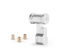 Rugnipw Gear Stick Knob Cap Cover M8 M10 M12 Aluminum Universal Gear Kit Shift Knob Car Modified Joystick Head Styling(Silver Short)