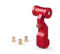 Rugnipw Gear Stick Knob Cap Cover M8 M10 M12 Aluminum Universal Gear Kit Shift Knob Car Modified Joystick Head Styling(Red Long)