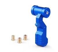 Rugnipw Gear Stick Knob Cap Cover M8 M10 M12 Aluminum Universal Gear Kit Shift Knob Car Modified Joystick Head Styling(Blue Long)