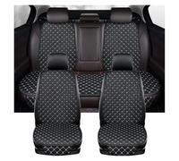 Rugnipw Interior Accessories For MITSUBISHI For Outlander For ASX For Eclipse For Lancer For Pajero For Zinger Pu Leather Car Seat Cover Cushion Car Seat Covers(Black White 5 Seat)