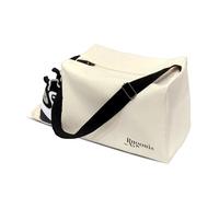 Rugonis 20 oz Canvas Sports Bag, Perfect for Active Lifestyles, Unisex Fitness Bag with Shoe Compartment, Ideal for Travel, Sports, Gym, and Workout, Beige, M, Sports and Leisure