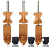 RugooSpink 3PK 0.4MM Upgrade Hotend for AD5X Assembled Extruder Hotend Kit All Metal Quick Detachable Integrated Nozzle High Speed Print Head Replacement for Falshforge AD5X Accessories