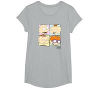 Rugrats Baby Group Box Up T-Shirt, Girls, Heather Grey, Large