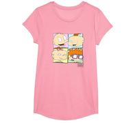 Rugrats Baby Group Box Up T-Shirt, Girls, Pink, Large