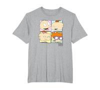 Rugrats Baby Group Box Up T-Shirt, Men's Big and Tall, Heather Grey, 4X Tall