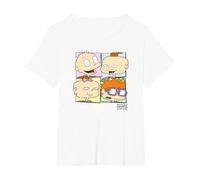 Rugrats Baby Group Box Up T-Shirt, Women's Plus, White, 6X