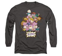 Rugrats Chair Mens Long Sleeve T Shirt, Charcoal, X-Large