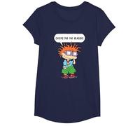 Rugrats Chucky Chicks Dig The Glasses T-Shirt, Girls, Navy Blue, Medium