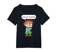Rugrats Chucky Chicks Dig The Glasses T-Shirt, Women's Plus, Black, 5X