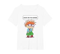Rugrats Chucky Chicks Dig The Glasses T-Shirt, Women's Plus, White, 6X