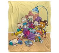 Rugrats Get Caught Silky Reading Supersoft Blanket Multicoloured (152Cm X 127Cm)