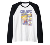 Rugrats Girl Boss Angelica Retro Collage Raglan Baseball Tee