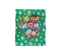 Rugrats Group Christmas Silky Touch Super Soft Throw Blanket 152 X 127 cm Nickelodeon White One Size