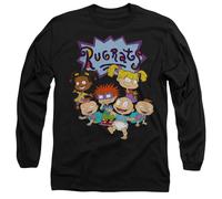 Rugrats Group Mens Long Sleeve T Shirt, Black, XX-Large