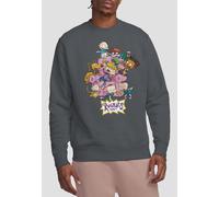 Rugrats Men's Chair Crew Sweatshirt, Charcoal | Size: Small Rugrats Charcoal S