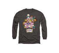 Rugrats Men's Chair Long Sleeve T Shirt-Charcoal in Charcoal | Size: Medium Rugrats Charcoal M