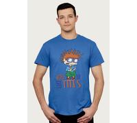 Rugrats Men's Chuckie Woke Up Like This T-Shirt in Royal | Size: Medium Rugrats Royal M