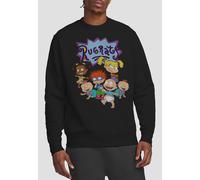 Rugrats Men's Group Crew Sweatshirt, Black | Size: 2XL Rugrats Black 2XL