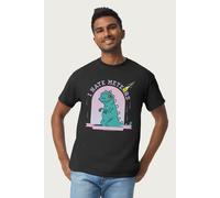 Rugrats Men's Reptar I Hate Meteors T-Shirt in Black | Size: Medium Rugrats Black M