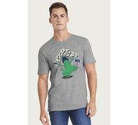 Rugrats Men's Reptar Roar City Skyline T-Shirt in Mid Grey | Size: Medium Rugrats Mid Grey M