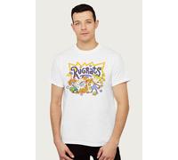 Rugrats Men's Tommy Spike Chuckie & Angelica T-Shirt in White | Size: Small Rugrats White S