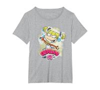 Rugrats Queen A for Angelica T-Shirt, Women's Plus, Heather Grey, 6X