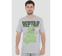 Rugrats Reptar Big Unisex T-Shirt, Athletic Heather in Light Grey | Size: 5XL Rugrats Light Grey 5XL