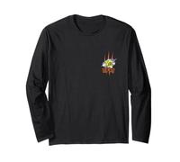Rugrats Reptar Eye Scratch Mark Monster Reveal Left Chest Long Sleeve T-Shirt