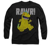Rugrats Reptar Mens Long Sleeve T Shirt, Black, Large