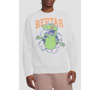 Rugrats Reptar Shirt, Rip Crew Sweatshirt, White Rugrats White XL