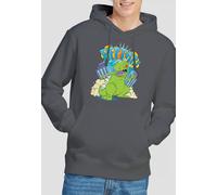 Rugrats Reptar Stomp Hoddie, Charcoal Rugrats Charcoal M