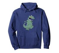 Rugrats Reptar Walking Vintage Green Texture Art Pullover Hoodie