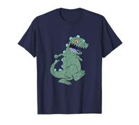 Rugrats Reptar Walking Vintage Green Texture Art T-Shirt