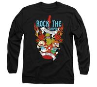 Rugrats Rock The Playpen Music Festival Mens Long Sleeve T Shirt, Black, XL