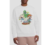 Rugrats Tommy & Chucky Rept-Ahhhhh Crew Sweatshirt, White | Size: 2XL Rugrats White 2XL