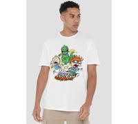 Rugrats Tommy & Chucky Rept-Ahhhhh Unisex T-Shirt, White | Size: Small Rugrats White S