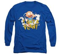 Rugrats Tommy Pickles Has A Plan Unisex Long Sleeve T Shirt, Royal, XX-Large