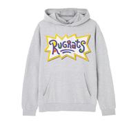 Rugrats Unisex Grey Classic Logo Hoodie - Large