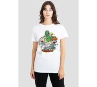 Rugrats Women's Tommy & Chucky Rept-Ahhhhh T-Shirt, White | Size: Small Rugrats White S