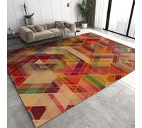Rugs 3D Girls Living Room Rug Non Slip Abstract Geometric Lines Bedroom Rug Foldable Soft Floor Carpet For Teen Girls Bedroom Playroom Nursery Room 100 X 200 Cm -3960967524366