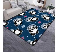Rugs 3D Girls Living Room Rug Non Slip Animal Panda Bedroom Rug Foldable Soft Floor Carpet For Teen Girls Bedroom Playroom Nursery Room 100 X 200 Cm -4357161736230